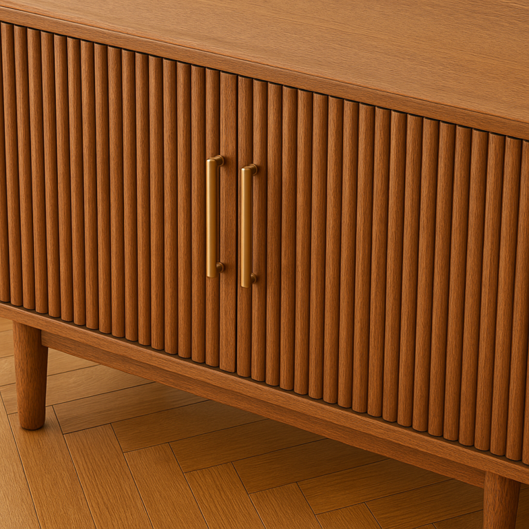 Featured image for 7 Fluted Wood Furniture Trends Dominating 2026